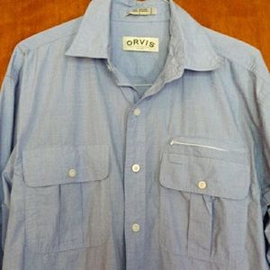 ORVIS 100% cotton chambray shirt